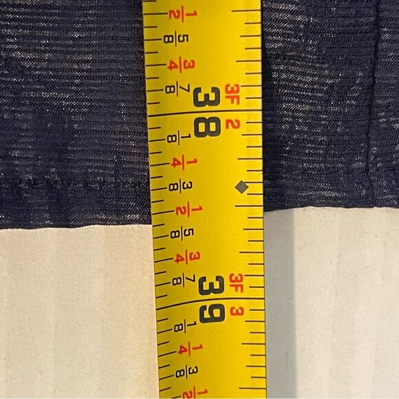 Tiana B. Metallic Navy Cottage Coastal Grandma Belted Dress NWT Size 14 - Picture 13 of 13